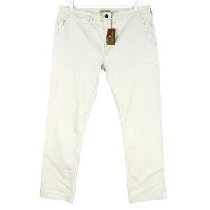 Elliot Mulryan Men's Straight Leg Stretch Classic Beige Chino Pants Sz 38x32 NWT